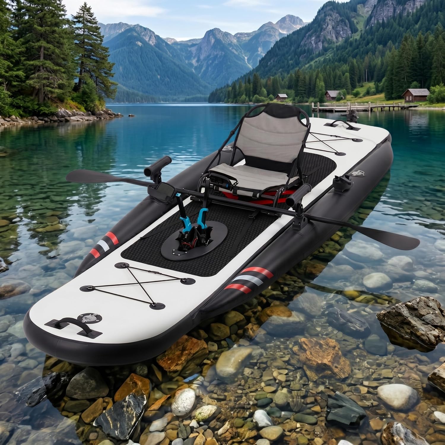 12ft Premium PVC Inflatable Fi - Fishing Kayak Seat avis et prix