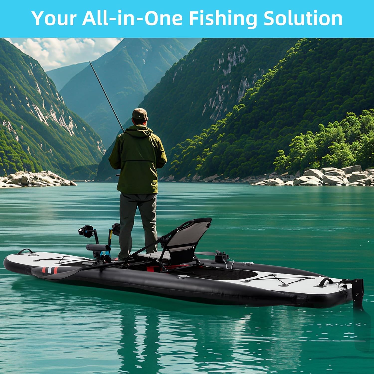 12ft Premium PVC Inflatable Fi - Fishing Kayak Seat avis et prix