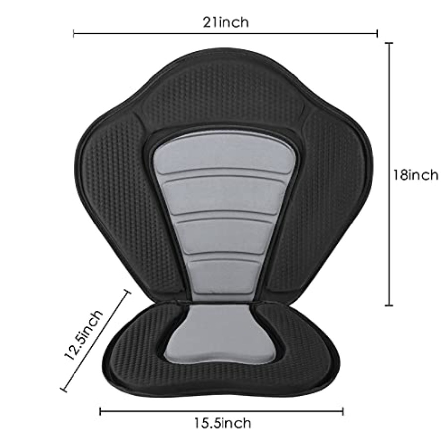 Deluxe Padded Kayak Seat with  - Fishing Kayak Storage Bag avis et prix