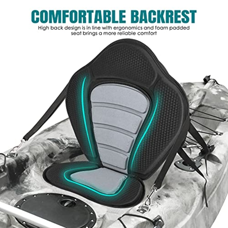 Deluxe Padded Kayak Seat with  - Fishing Kayak Storage Bag avis et prix