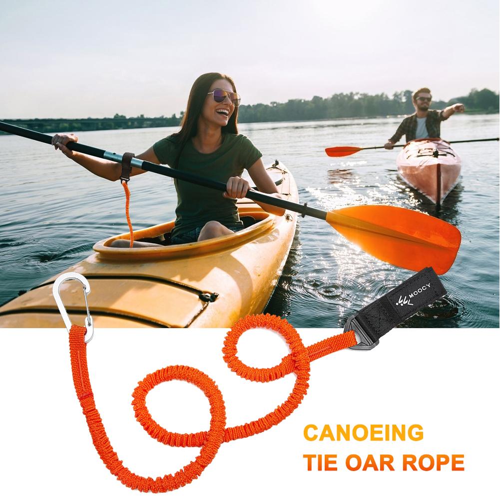 5-1PCS Elastic Kayak Canoe Pad - Fishing Kayak Paddle Leash avis et prix