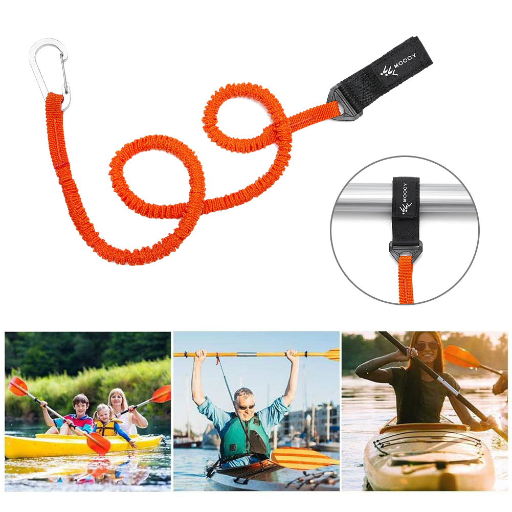 5-1PCS Elastic Kayak Canoe Pad - Fishing Kayak Paddle Leash avis et prix