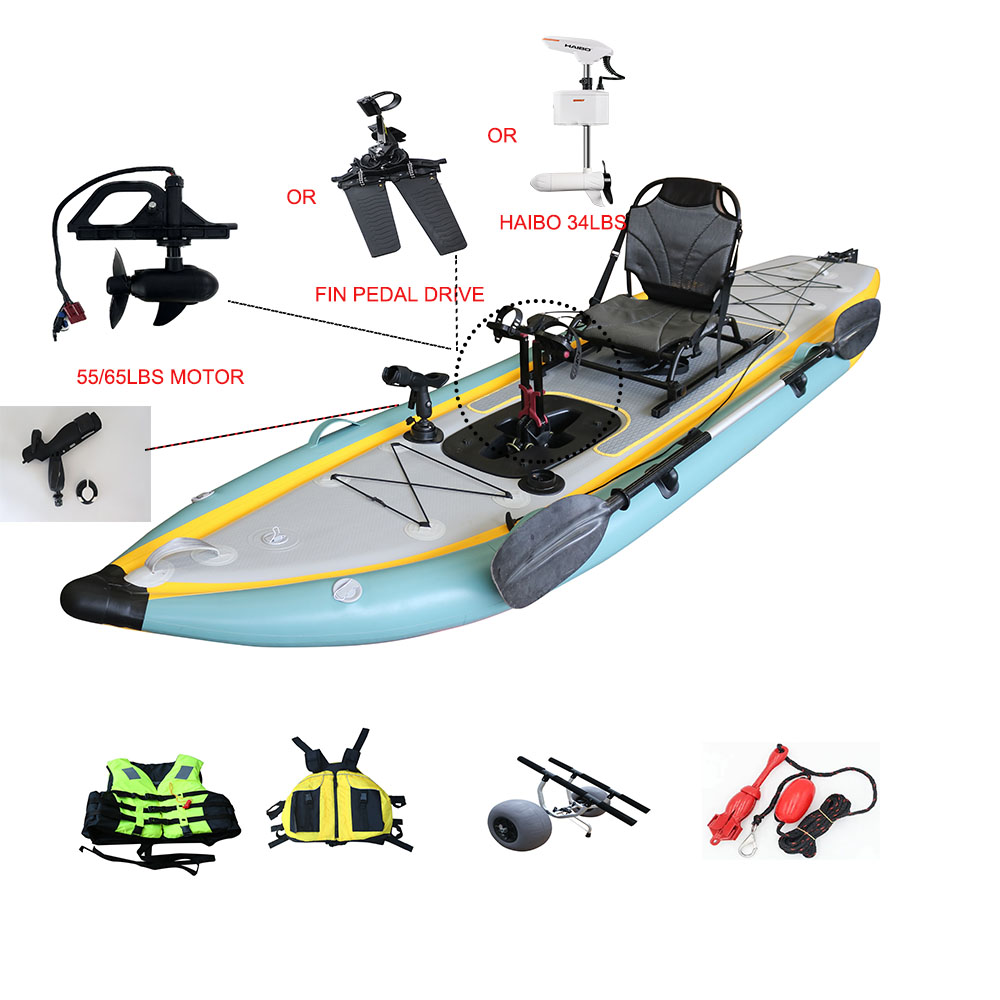 Pedal Propulsion Foldable Infl - Fishing Kayak Sit In avis et prix