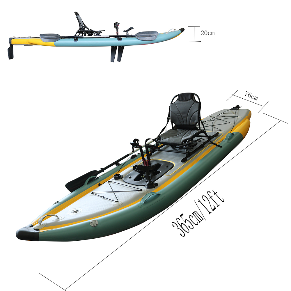 Pedal Propulsion Foldable Infl - Fishing Kayak Sit In avis et prix