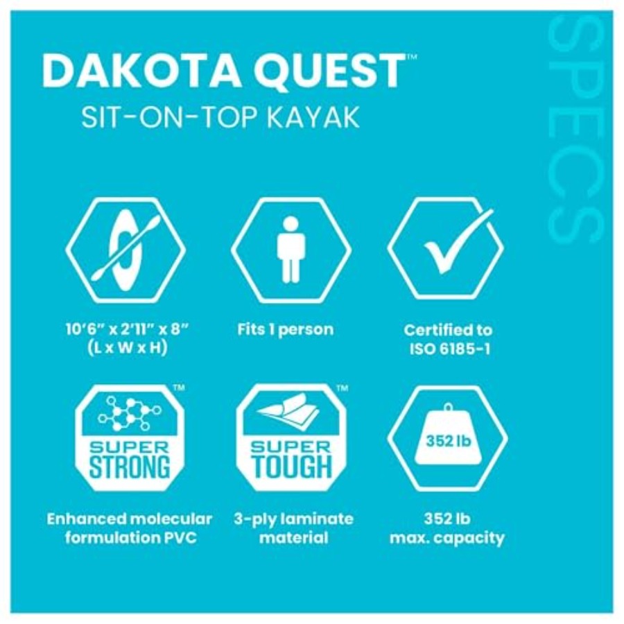 Sit-On-Top Inflatable Kayak Da - Fishing Kayak Sit In avis et prix
