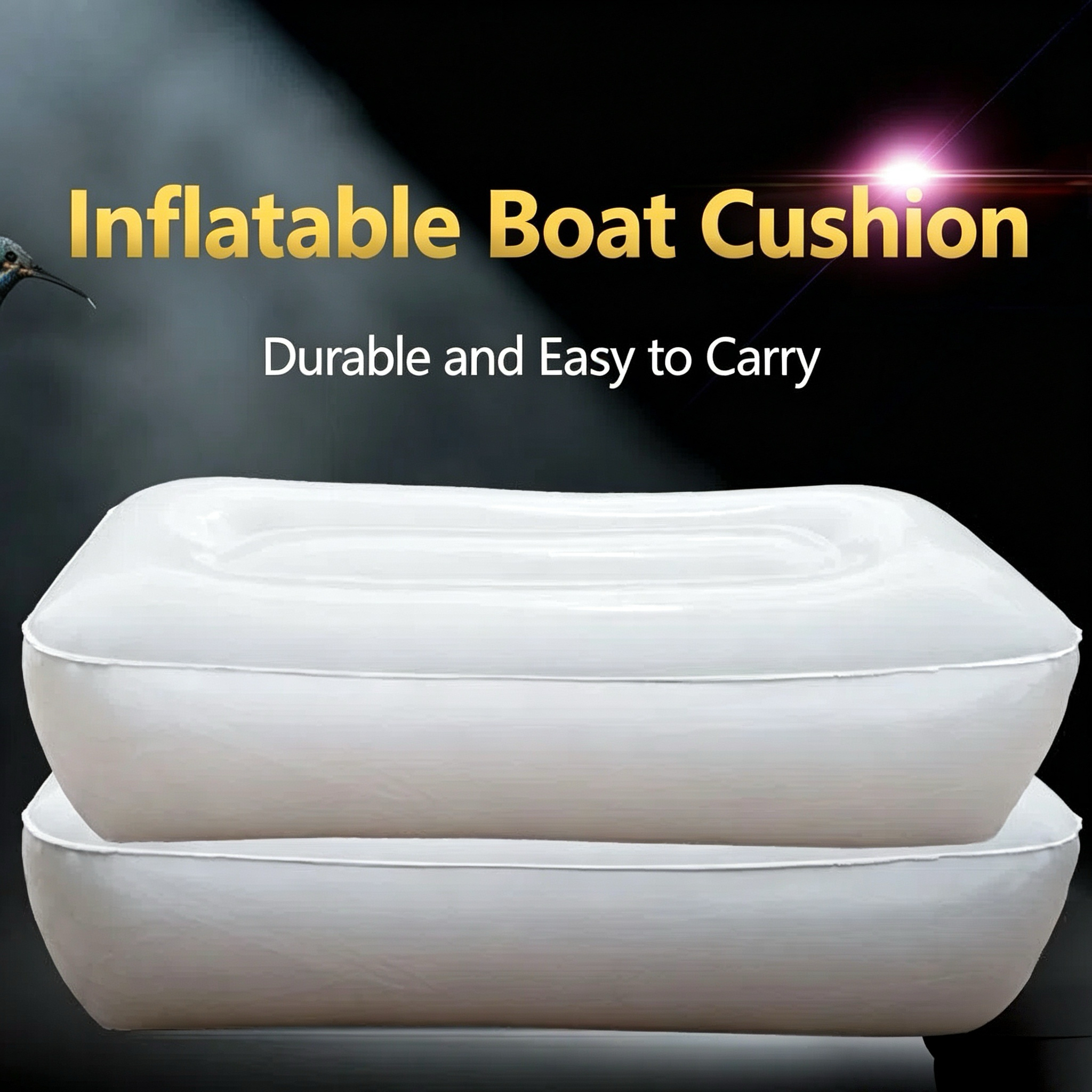 Thickened PVC Inflatable Seat, - Fishing Kayak Seat avis et prix