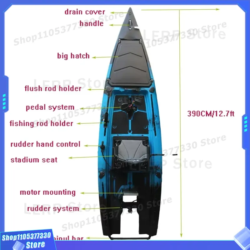 Pedal Drive Kayak 13ft Propell - Fishing Kayak Pedal Drive avis et prix