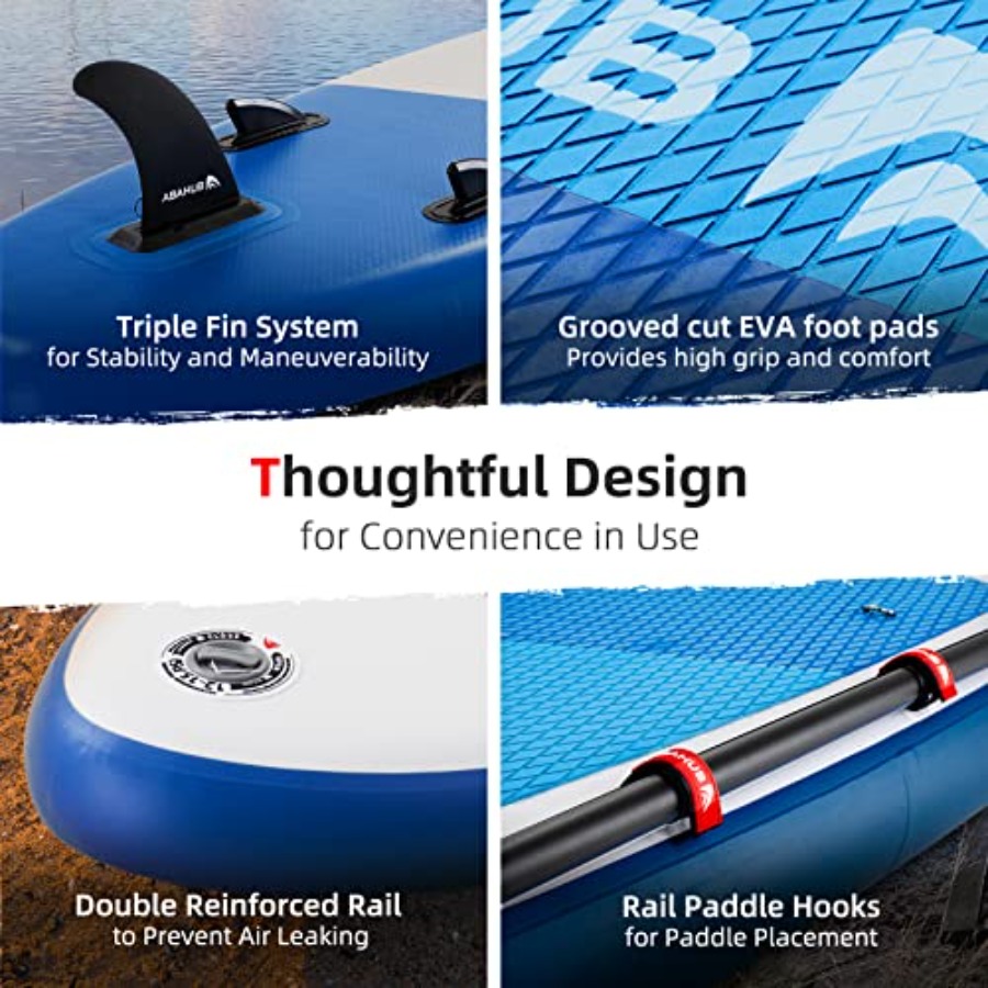 Inflatable SUP for yoga, paddl - Fishing Kayak Paddle avis et prix
