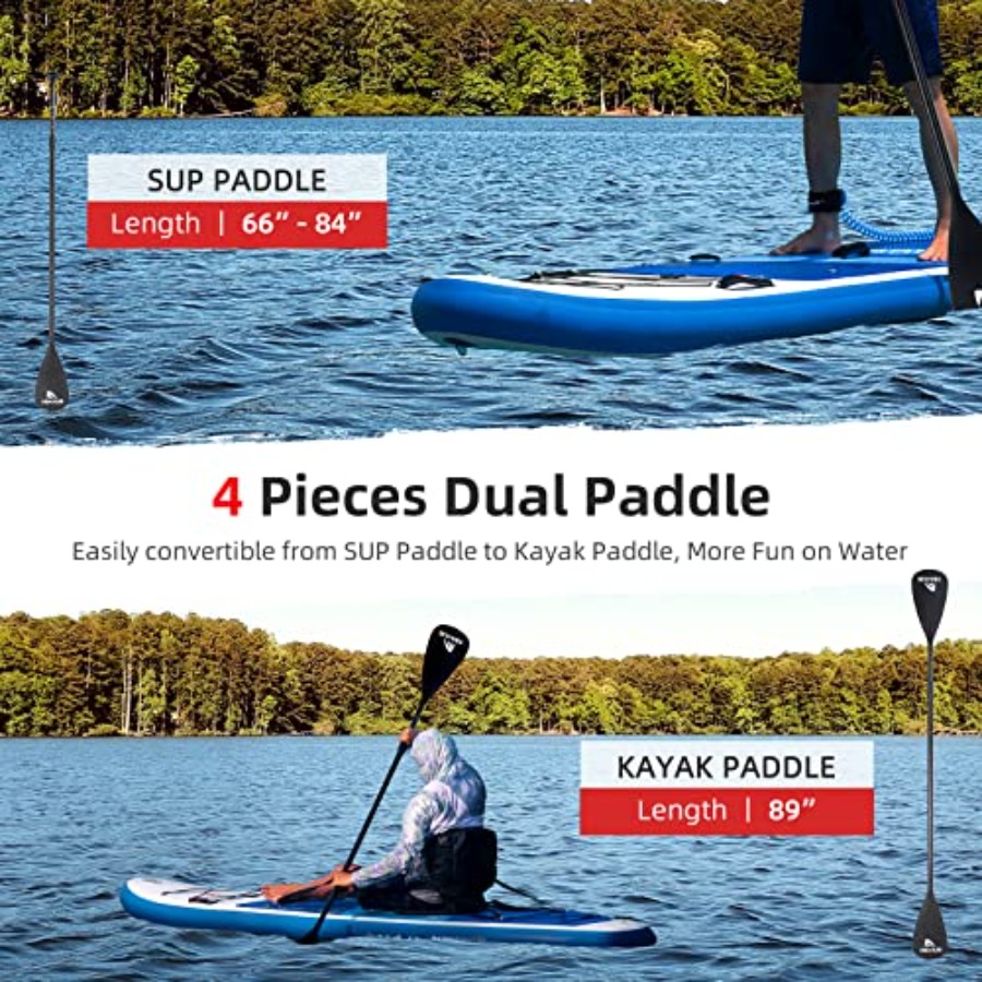 Inflatable SUP for yoga, paddl - Fishing Kayak Paddle avis et prix
