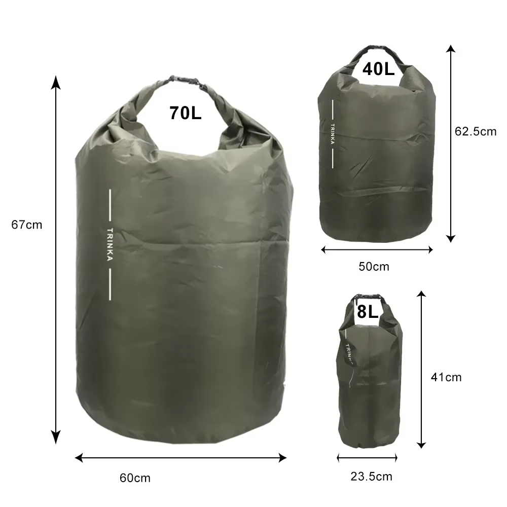 8L 40L 70L Roll‑Top Waterproof - Fishing Kayak Storage Bag avis et prix