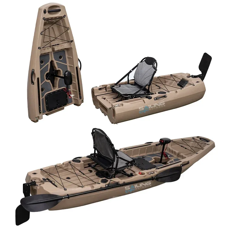 9.5ft 1 Person Folding Plastic - Fishing Kayak Pedal Drive avis et prix