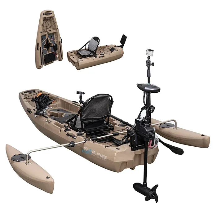 9.5ft 1 Person Folding Plastic - Fishing Kayak Pedal Drive avis et prix