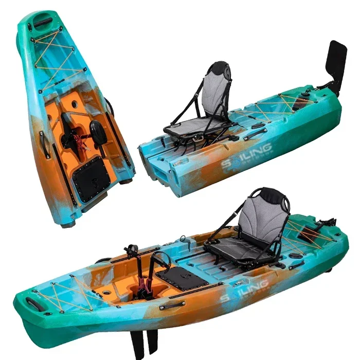 9.5ft 1 Person Folding Plastic - Fishing Kayak Pedal Drive avis et prix