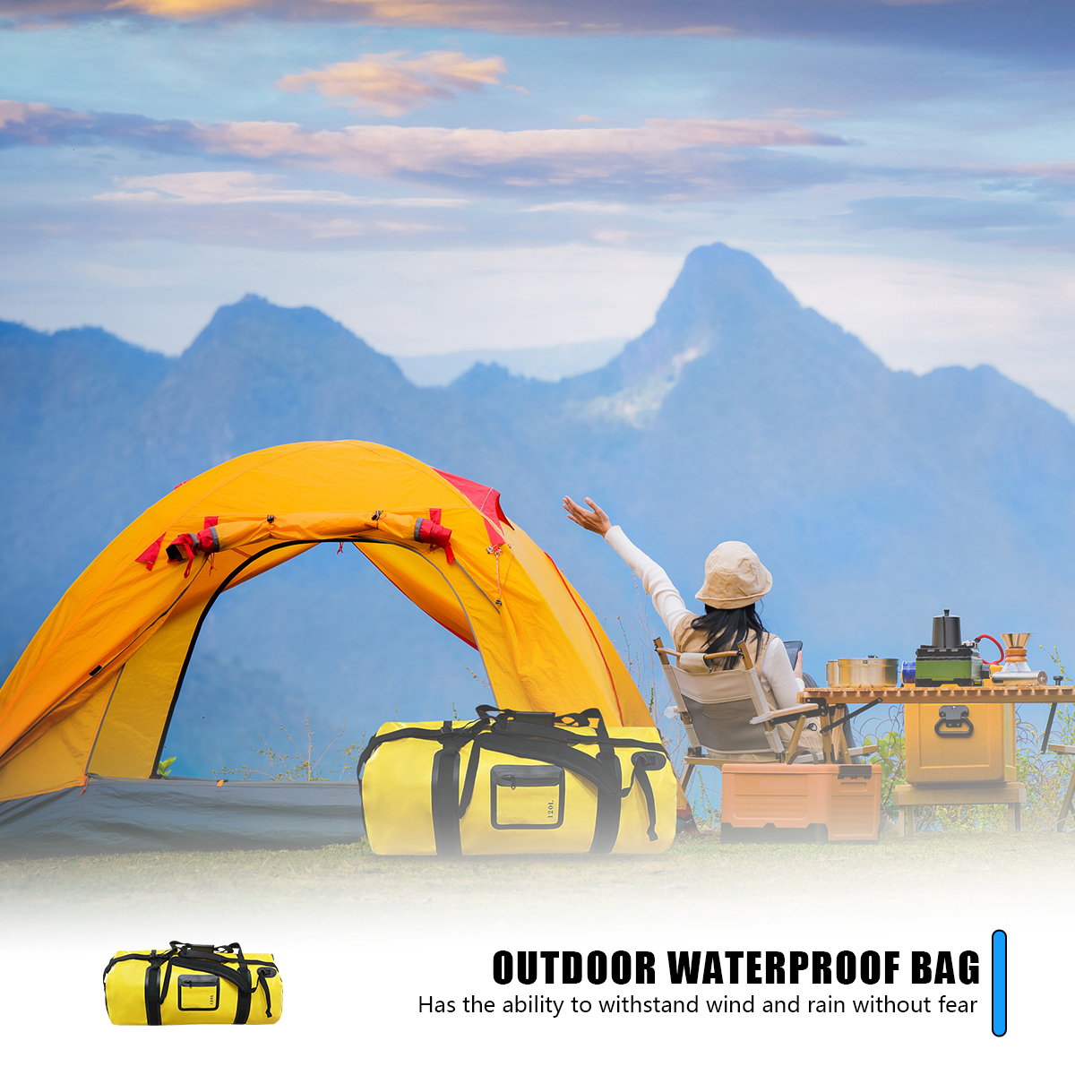 40L/66L/120L Waterproof Duffle - Fishing Kayak Crate avis et prix