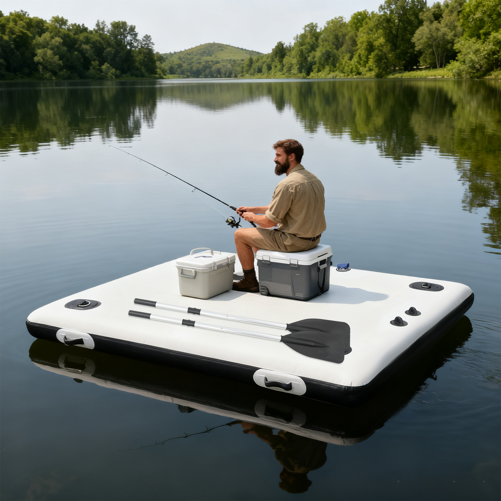 Inflatable Boats, Canoe Trolle - Fishing Kayak Cart avis et prix