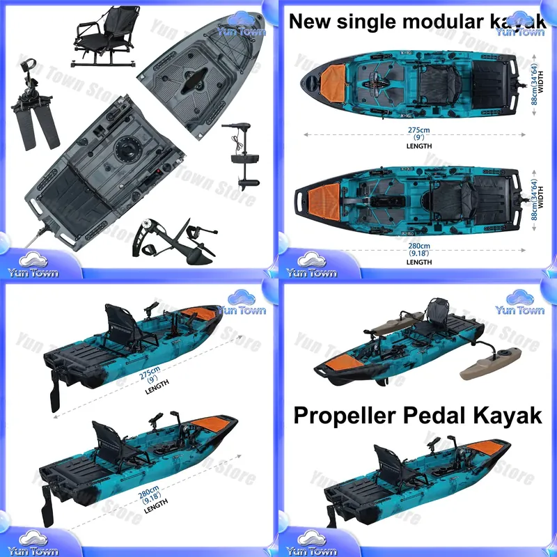 Modular Kayak 9.5ft Sit On Top - Fishing Kayak Pedal Drive avis et prix